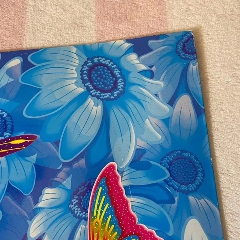 Vintage Lisa Frank Butterflies Flowers Fantastic Fashions Groovy Folder
